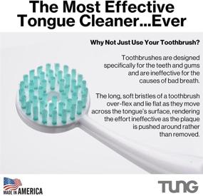 img 2 attached to 👅 Peak Essentials TUNG Brush Kit: The Ultimate Premium Tongue Cleaner Set - Fight Bad Breath & Odor, Made in America (Set of 2)