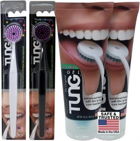 img 4 attached to 👅 Peak Essentials TUNG Brush Kit: The Ultimate Premium Tongue Cleaner Set - Fight Bad Breath & Odor, Made in America (Set of 2)