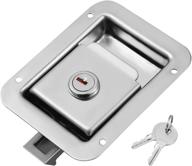 🔒 winomo stainless steel travel trailer lock: heavy duty flush mount door latch for rvs & toolboxes логотип