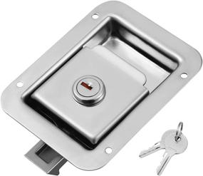 img 4 attached to 🔒 WINOMO Stainless Steel Travel Trailer Lock: Heavy Duty Flush Mount Door Latch for RVs & Toolboxes