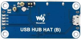 img 3 attached to Waveshare USB HUB HAT (B) Для Raspberry Pi Series Расширенный 4X USB 2