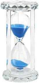 img 3 attached to SZAT PRO 30 Minute Hourglass Sand Timer - Blue Crystal with Gift Box Package