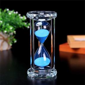 img 4 attached to SZAT PRO 30 Minute Hourglass Sand Timer - Blue Crystal with Gift Box Package