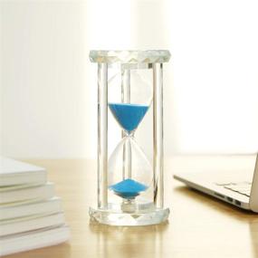 img 1 attached to SZAT PRO 30 Minute Hourglass Sand Timer - Blue Crystal with Gift Box Package