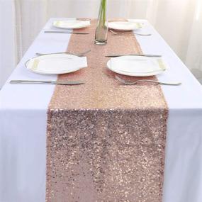 img 3 attached to Беговые дорожки Zdada Sequin Rectangle Sparkly Runner 12