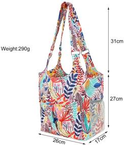 img 2 attached to 👜 KOKNIT Waterproof Craft Bag: Portable Durable Shoulder Tote for Travel & Yarn - Premium Organizer Bag for Crafts and Yarn with Drawstring Closure