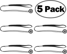 img 3 attached to ChromLives 5 Pack Lens Cap Leash: Prevent Lens Cap Loss with Cleaning Cloth – Compatible with Canon/Nikon/Sony/Panasonic/Fujifilm DSLR Cameras and More