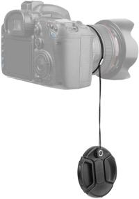 img 1 attached to ChromLives 5 Pack Lens Cap Leash: Prevent Lens Cap Loss with Cleaning Cloth – Compatible with Canon/Nikon/Sony/Panasonic/Fujifilm DSLR Cameras and More