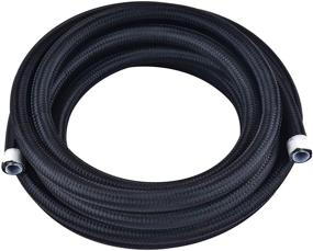 img 4 attached to 🔥 High Performance 6AN PTFE E85 Hose: Braided Fuel Injection Line - 10FT Nylon Stainless Steel (Hose Inner Diameter: 0.315 Inch) - Black