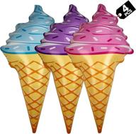 🍦 giant inflatable cream cones - 12 inches logo