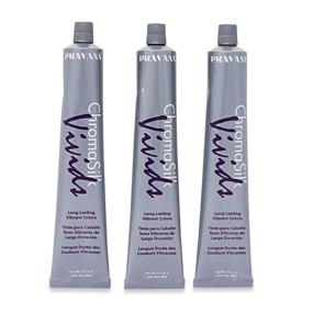 img 2 attached to Vibrant and Long-lasting Pravana Chromosilk Vivids Hair Color - 3 Pack (Vivid Violet)