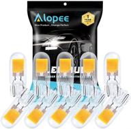 🔆 alopee 194 led bulb warm white 3000k : top-quality cob chips for car interior dome map, door light, license plate - pack of 10 logo