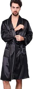 img 3 attached to Haseil Sleepwear Bathrobes Tagsize3XL for a Comfortable USsize2XL Fit