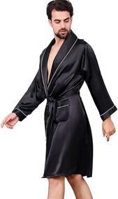 img 2 attached to Haseil Sleepwear Bathrobes Tagsize3XL for a Comfortable USsize2XL Fit