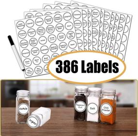 img 2 attached to 🌶️ Complete 3 Tier Spice Rack Organizer Set with 21 Empty Glass Jars, 386 Labels, and Chalk Marker – Countertop, Cabinet, or Wall Mount