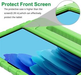 img 2 attached to 📱 BMOUO Детский чехол для планшета Samsung Galaxy Tab A7 10.4 2020 (SM-T500/T505/T507) - Ударопрочный чехол с ручкой и подставкой, Легкий - Чехол для Samsung Tab A7 10.4 дюйма 2020 года - Зеленый