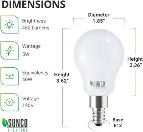 img 3 attached to 💡 Dimmable Waterproof Candelabra LED Bulb by Sunco Lighting