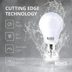 img 2 attached to 💡 Dimmable Waterproof Candelabra LED Bulb by Sunco Lighting