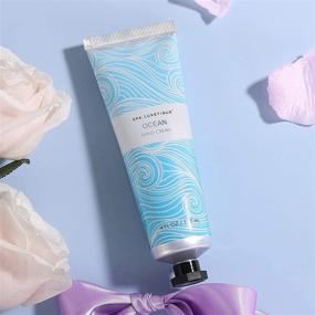 img 1 attached to Spa Luxetique Hand Cream Gift Set for Women - Cherry 🌸 Blossom Almond & Ocean Scent - 12oz Hand Lotion x 3pcs, 4oz Each