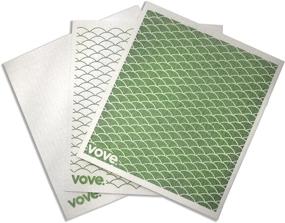 img 3 attached to Vove Premium Swedish Dishcloth - Eco-Friendly, Vegan, Compostable, Cleaning Sponge Cloth, 6 Pack