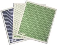 vove premium swedish dishcloth - eco-friendly, vegan, compostable, cleaning sponge cloth, 6 pack logo