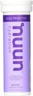 nuun active grape electrolyte supplement tablets - replenish & hydrate effortlessly logo