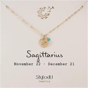 img 3 attached to StyledU Sagittarius Astrology Birthstone Constellation