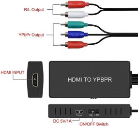 img 2 attached to Преобразователь HDMI в YPbPr - адаптер HDMI к 5RCA для ПК, Xbox, PS3, Roku, Apple TV, DVD-плееров