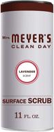 🌿 lavender multi-surface scrub powder cleaner - 11 oz - non-scratch, grime removal for kitchen and bathroom surfaces - by mrs. meyer's clean day logo