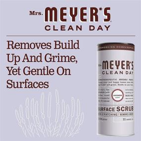 img 1 attached to 🌿 Lavender Multi-Surface Scrub Powder Cleaner - 11 oz - Non-Scratch, Grime Removal for Kitchen and Bathroom Surfaces - by Mrs. Meyer's Clean Day