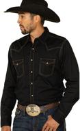 👕 classic style meets modern comfort: wrangler retro pocket sleeve shirt for men's" logo