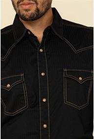 img 1 attached to 👕 Classic Style Meets Modern Comfort: Wrangler Retro Pocket Sleeve Shirt for Men's"