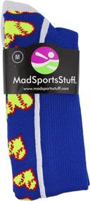 img 3 attached to Носки для софтбола MadSportsStuff Hearts Royal