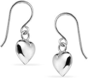 img 3 attached to 💖 Elegant Puffed Heart Love Dangle Earrings - Discover 925 Sterling Silver Magic by Silverline Jewelry