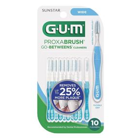 img 1 attached to GUM Go-Betweens Proxabrush Cleaners Wide: Premium Oral Care Solution - 10 Count