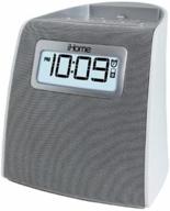 🕰️ ihome ipl22 stereo fm clock radio with lightning dock charge/play for iphone 6/6s 6plus 7/7plus 5/5s (gunmetal): experience the perfect iphone docking and charging solution! logo