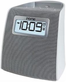 img 2 attached to 🕰️ iHome iPL22 Stereo FM Clock Radio with Lightning Dock Charge/Play for iPhone 6/6s 6Plus 7/7Plus 5/5S (Gunmetal): Experience the Perfect iPhone Docking and Charging Solution!