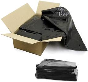 img 3 attached to 🗑️ Dualplex 64-65 Gallon Black Trash Bags: Durable 1.5 Mil Garbage Bags (50 Bags/Case) - 50" X 48