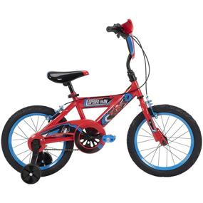 img 2 attached to 🚴 Red 12” Huffy Marvel Spider-Man Kid’s Bike with Training Wheels, Quick Connect Assembly