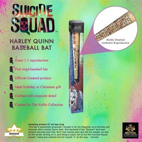 img 2 attached to 💣 Authentic Suicide Squad Harley Quinn Baseball Bat Prop by The Noble Collection: Perfect Replica for Fans!