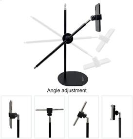 img 1 attached to 360° Rotating Overhead Phone Stand with Adjustable Tabletop Monopod - Ideal for Filming, Tiktok, Crafting, Baking, Drawings, Recording, and Cooking (Size: Large)