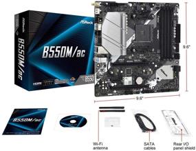 img 2 attached to ASRock B550M/AC Micro ATX AMD Motherboard: AM4 AMD B550, SATA 6Gb/s, High Performance