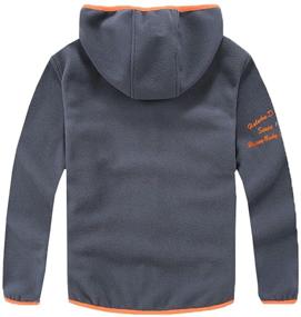 img 3 attached to M2C Cozy Full Zip Polar Fleece Hoodie Jacket for Boys