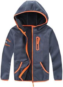 img 4 attached to M2C Cozy Full Zip Polar Fleece Hoodie Jacket for Boys