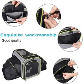 img 1 attached to 🐱 FUYUAN Expandable Cat Carrier Airline Approved: Versatile and Spacious Travel Pet Carrier for Dogs - Collapsible and Soft-Sided