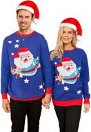 matching christmas sweaters reindeer crewneck logo