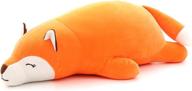 🦊 niuniu daddy fox plush toy pillow: soft kawaii cuddly hugging pillow for kids - ideal gift for chrimas/birthday - girls and boys logo