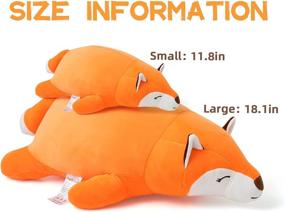 img 3 attached to 🦊 Niuniu Daddy Fox Plush Toy Pillow: Soft Kawaii Cuddly Hugging Pillow for Kids - Ideal Gift for Chrimas/Birthday - Girls and Boys