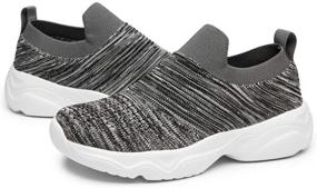 img 4 attached to Girls' ALY BELLY Athletic Sneakers: Comfortable Walking Shoes for Maximum Comfort