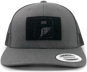 img 3 attached to Authentic Trucker Snapback Hat with Pull Patch Tactical Cap, Curved Bill Design and 2x3 Loop Surface for Morale Hook Patches Attachment